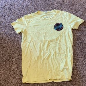 VS PINK Neon Yellow Short Sleeve Tee Shirt